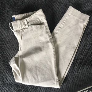 Old Navy Mid Rise Pixie Khaki pants